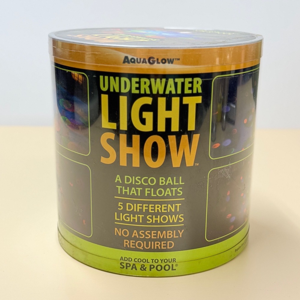 AquaGlow Underwater Light Show Floating Pool Spa LED Disco Ball 3550 NEW